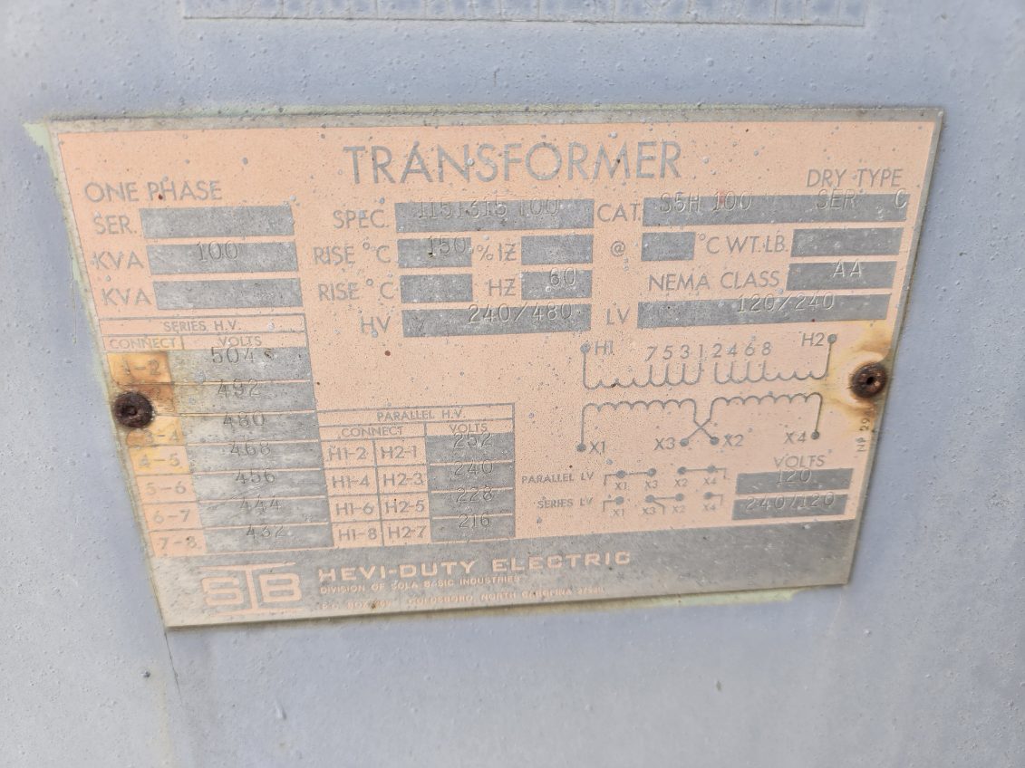 Cutler Hammer Mounted Transformer Dry Type - Image 7
